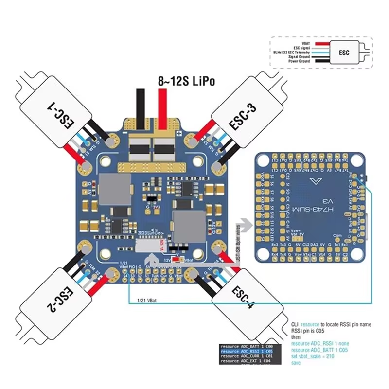 Matek System XCLASS PDB FCHUB- - Drone Power Distribution Board 评论和价格